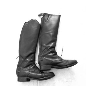 Ariat black equestrian riding boots-sz 4C US